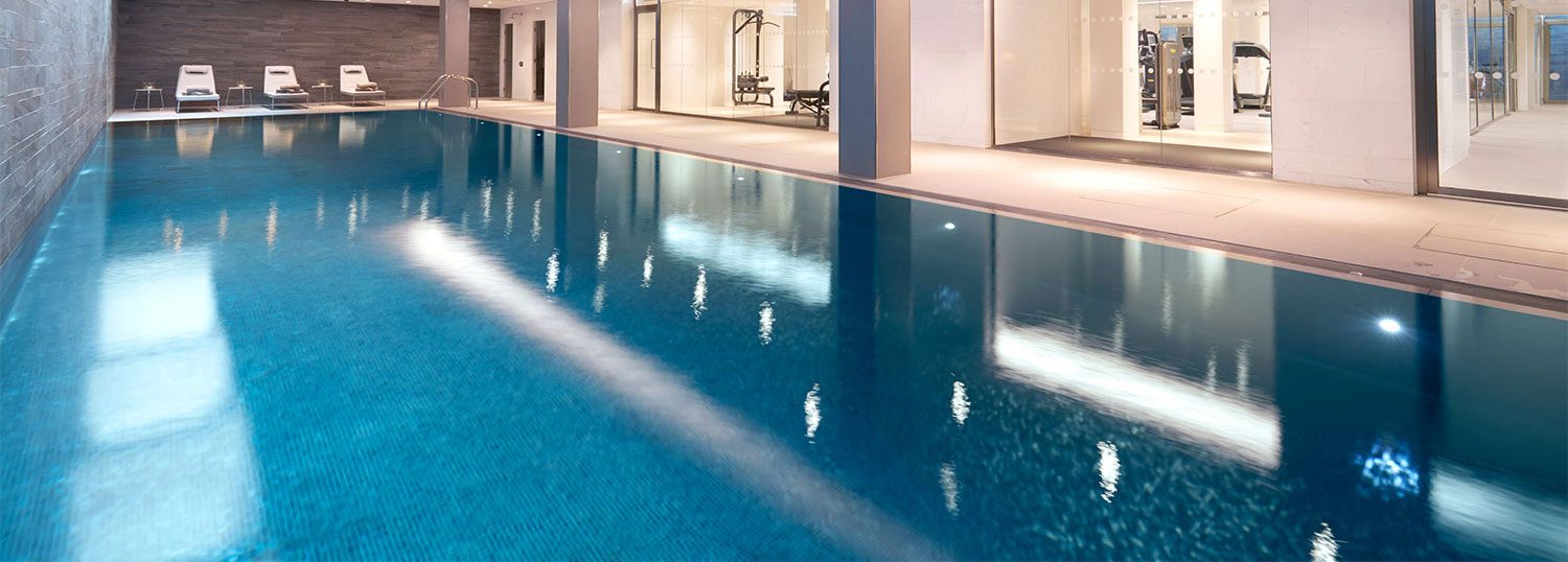Modern residential swimming pool